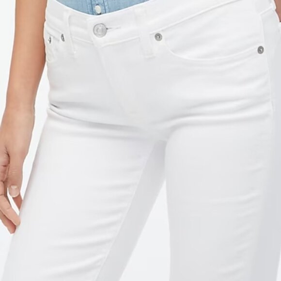NWT J Crew 8" Rise White Skinny Jean in Signature Stretch - Picture 9 of 12